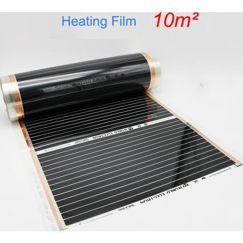 10m2 100cm Width Under Laminate Floor Energy-saving Room Heating Film Warm in Winter 220W