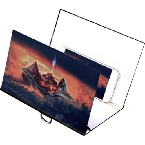 2020 New 8inch Folding Mobile Phone 3D Screen Magnifier Enlarger Desktop Bracket Holder
