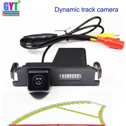 Dynamic Trajectory Line Reverse Car Rear View Camera For Hyundai I30 Rohens Solaris Genesis Coupe Elantra Verna Kia Soul K2 RIO