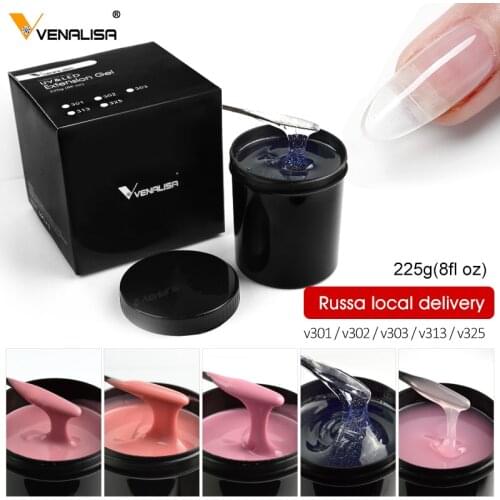 225g Venalisa Camouflage Soak Off UV LED Gel Nail Art Salon Cosmetics Transparent UV Cover Gel Nail Extending Clear Builder Gel