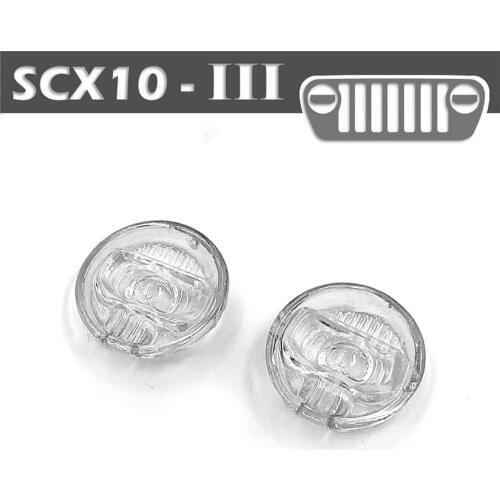 Simulation Headlight Lens Lamp Cover for 1/10 AXIAL SCX10 III RC Car Parts Accessories