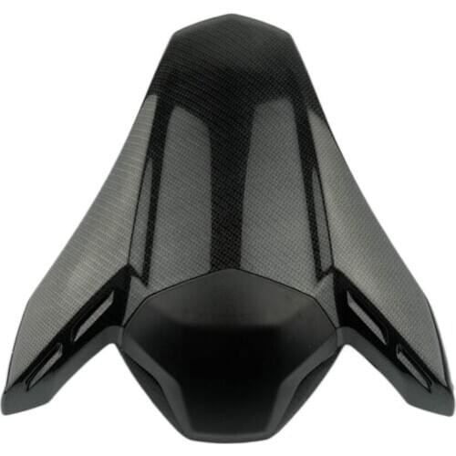 Carbon Motorcycle Rear Tail Pillion Passenger Hard Seat Cover Cowl Fairing Seat for Kawasaki Ninja Z900 Z 900 2017 2018