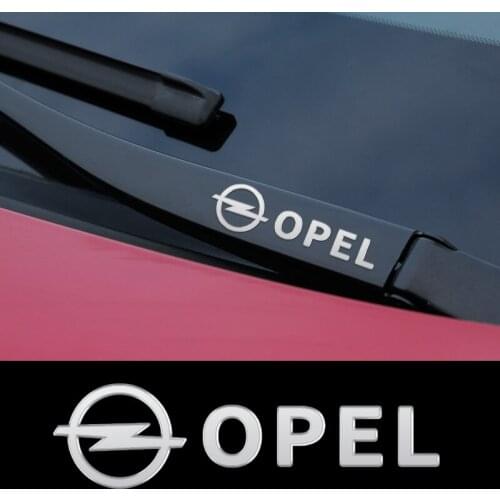 Metal Car Window Wiper Stickers Emblem For Opel Astra H G J Insignia Mokka Zafira Corsa Vectra C D Accessories Car Styling