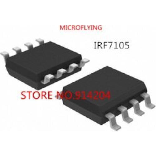 MICROFLYING 50PCS IRF7105 SOP-8 IRF7105TRPBF IRF7105TR