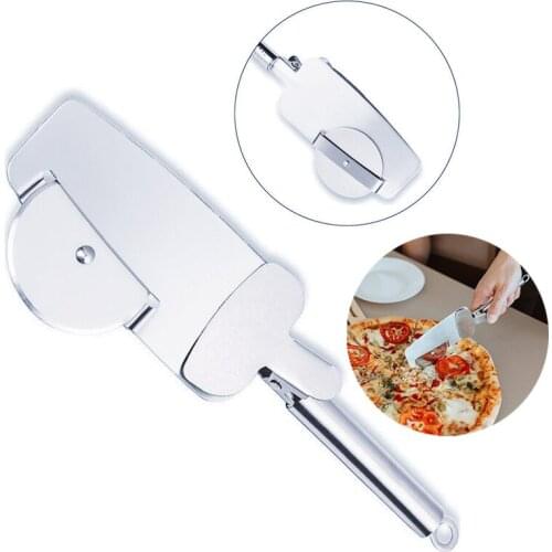 3 In 1 Stainless Steel Multi-Function Pizza Cutter Pizza Shovel Slicer With Sharp Blade Kitchen Spatula Baking DIY Tools