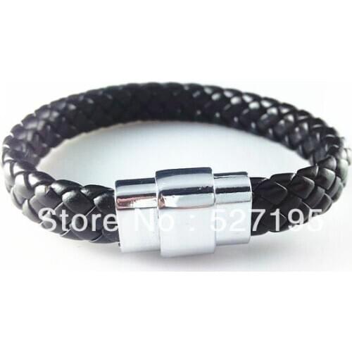 Fashion/Cool Wrap bracelet knitted hand male bracelet leather cord hand-rope