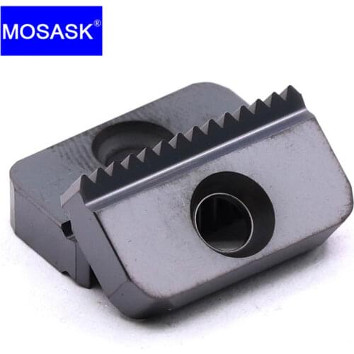 MOSASK 10PCS 21 Internal External ISO Thread ZM856 CNC Lathe Machining Stainless Steel Threaded Milling Carbide Inserts