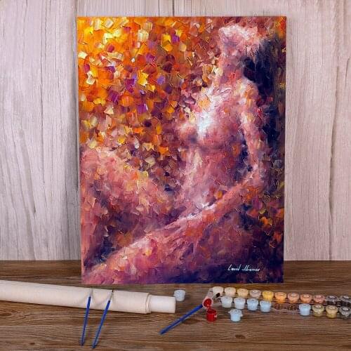 Mujer Desnuda Paint By Numbers Complete Kit Acrylic Paints 40*50 Canvas Painting Decorative Paintings Children Drawing