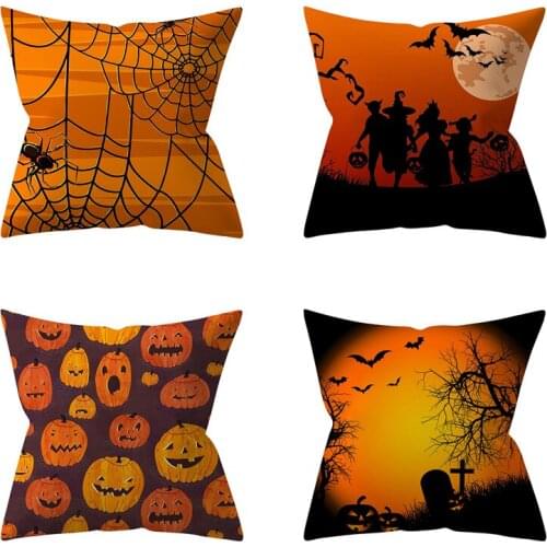 All Saints' Day Cushion Cover Throw Pillow Case for Home Chair Sofa Decoration Square Pillowcases