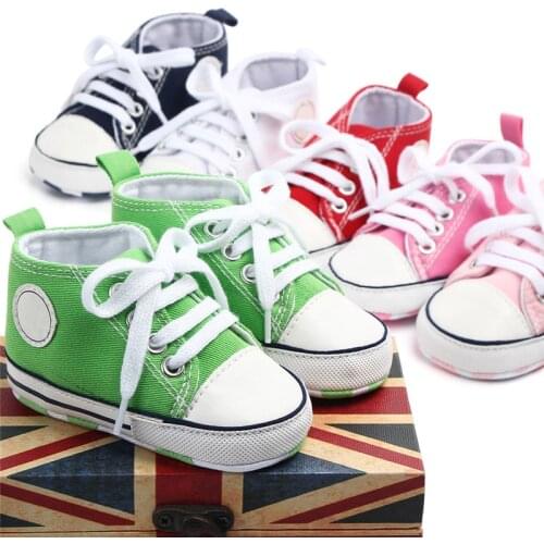 New Baby Canvas Shoes Infants Boys Girls Sports Shoes Soft Bottom Toddlers Casual First Walkers
