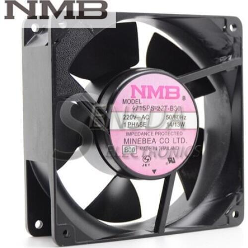 Original For NMB 4715PS-22T-B30 12cm AC 220V 120*120*38 mm aluminum frame server inverter cooling fan