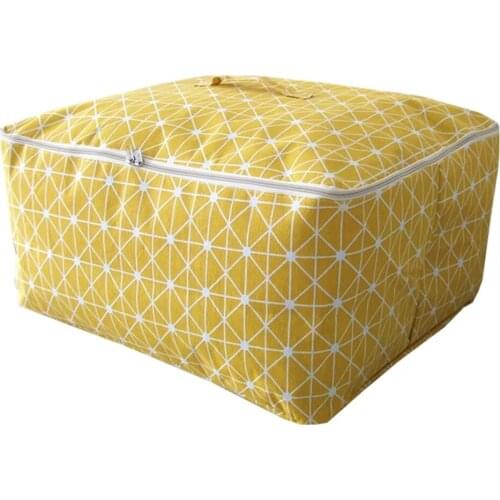 Portable Folding Durable Cloest Organizer Storabe Bag with Holder Quilt Banket Sock Stuff Container Home Closet Case