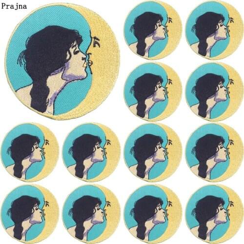 Prajna 10 PCS Gemini Applique Patches On Clothes Iron On Cartoon Embroidered Patches For Clothing Thermoadhesive Patches Sticker