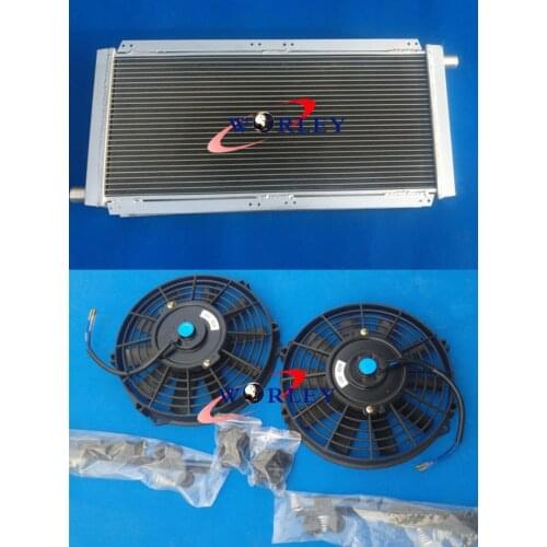 Aluminum Alloy Radiator & Fans Lotus Elise&Exige Series 1&2 Vauxhall VX220 M/T