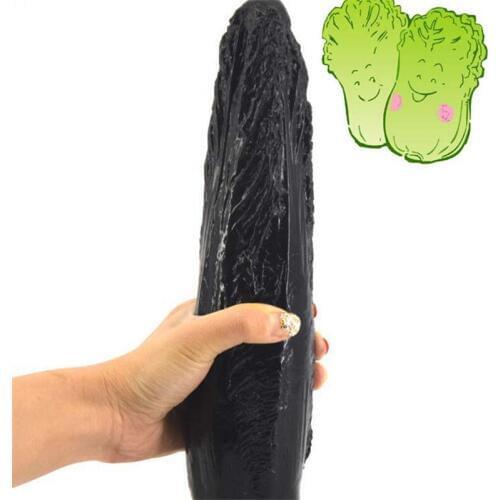Sex Shop Cabbage Shape Vagina Anal massage Dildo With Suction Cup Anus Stimulate Butt Plug Anal Stopper Sex Toy Masturbation