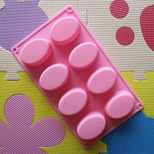 8-hole DIY Silicone Biscuit Mold Reusable Chocolate Truffle Cake Jelly Candy Ganache Caramel Tool 1pcs