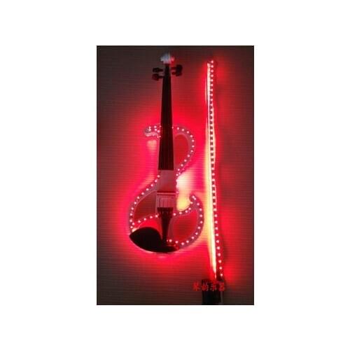 Crystal electronic violin glowing stage performance luminous led violins nightclub party children gifts christmas