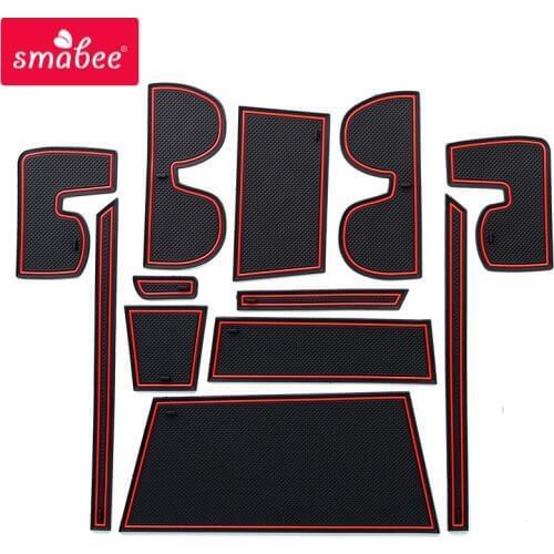 Smabee Gate slot pad For For SUZUKI HUSTLER MR31 Interior Door Pad/Cup Dust mats Water Coaster Non-slip RED/WHITE/BLACK