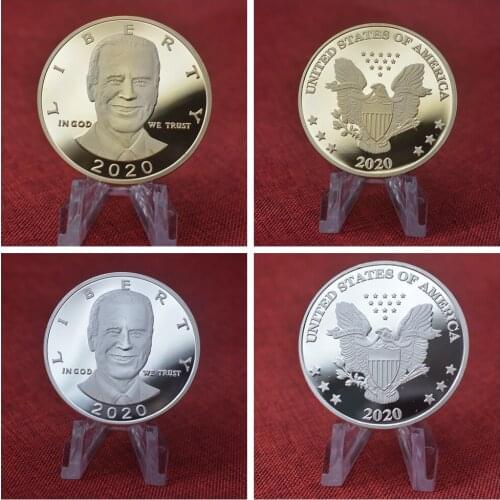 Joe Biden President Commemorative Coin Souvenir Challenge Collectible Coins Collection Art Craft 2020