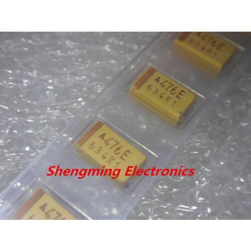 20PCS C6032 25V 47uF 476E C-type SMD tantalum capacitor