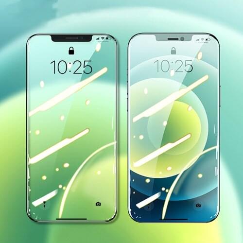 Eyes Protective Glass For iPhone 12 Pro Max Mini Glass Full Cover Screen Protector For iPhone XR X XS 7 8 plus Tempered Glass