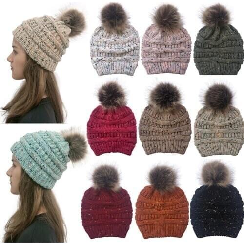 Winter 2020 Hat Beanies Warm Hat Women Beanie Knitted Caps Outdoor Leisure Cap female bonnet femme hiver gorros mujer invierno