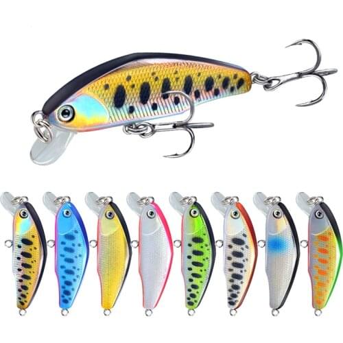 1Pcs Minnow Fishing Lures Hard Bait 6cm 5g Jig Wobbler Bass Pike Lure Plastic Artificial Baits for Fishing Tackle Crankbait