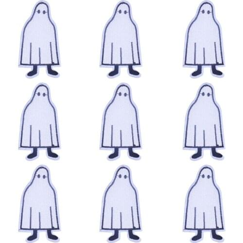 Pulaqi 10PCS Hippie Patch Ghost Punk Wholesale Patches Iron On Patches For Clothing Rock Wholesale Dropship Custom Patch