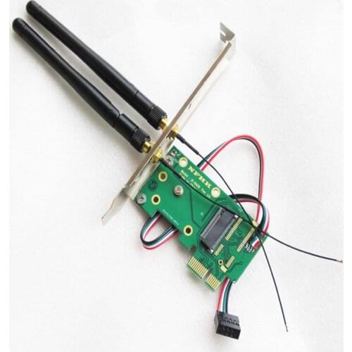 A+E key A key M.2 NGFF wireless network card to PCIe x1 supports Bluetooth