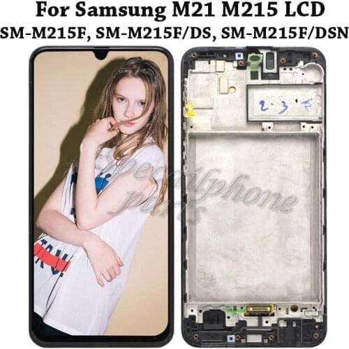 6.4 inch For SAMSUNG Galaxy M21 2020 M215 Display WIth Touch Panel Screen SM-M215F/DS Sensor Digitizer Assembly Pantalla