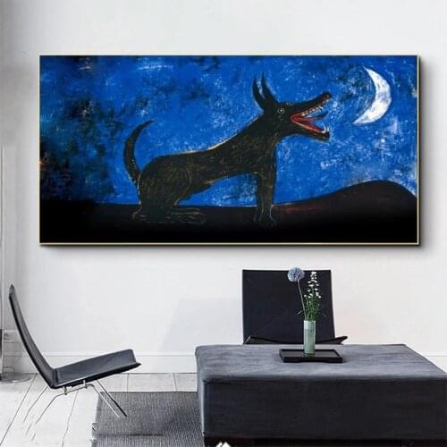 Abstract Animal Tengu Food Moon Posters and Prints Canvas Painting Wall Art Picture for Living Room Home Decoration Cuadros