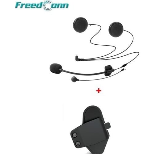 Freedconn Intercom Accessories Microphone with Headphone Clip for T-MAX Motorcycle Helmet Intercom Headset