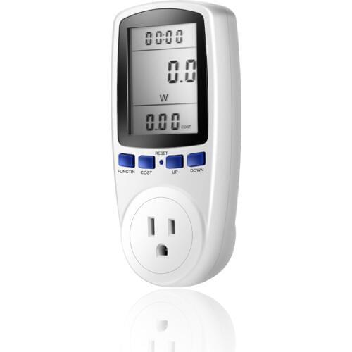 American big-screen power metering socket electric power monitor intelligent charging socket meter