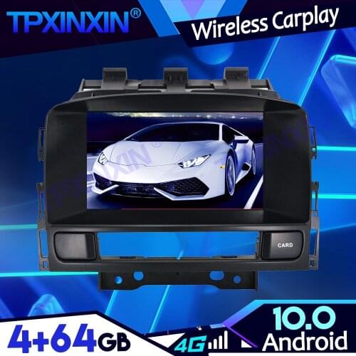 Android 10.0 4+64G For Opel Astra J 2010-2013 PX6 IPS Carplay Tape Recoder Multimedia Player Head Unit Navigation GPS Auto Radio