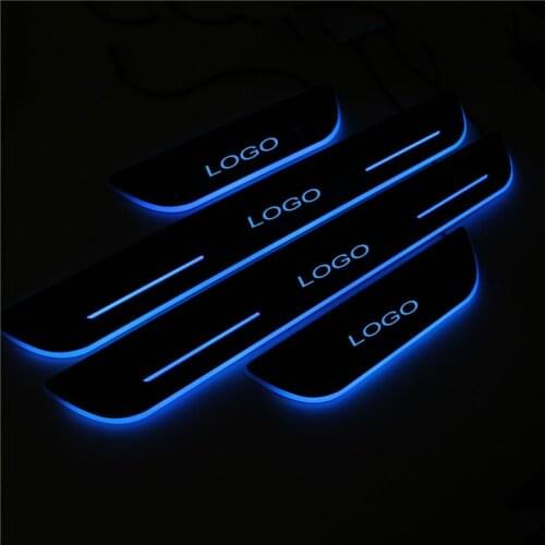CAR LED DOOR SILL CAR PLATE FOR KIA SPORTAGE R 2011-2020 dynamic moving led light car threshold door sill