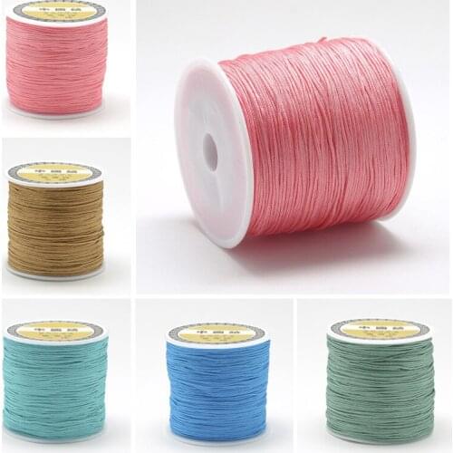 Color Nylon Line 72 0.8mm Jade Thread Nylon Rope Hand-Knitting Thread DIY Chinese Knot Tassel String charms for jewelry making