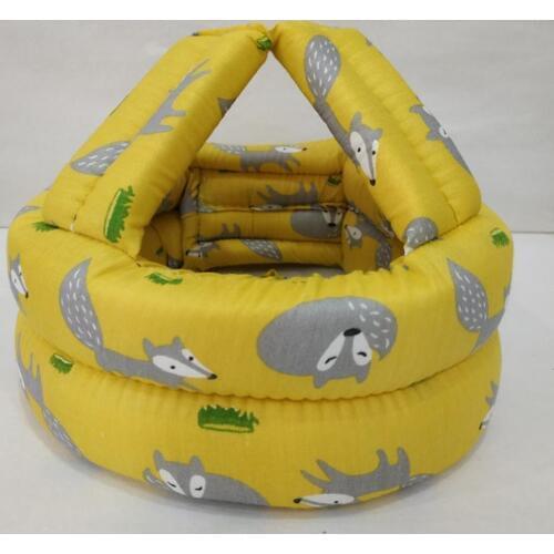 Baby Bear Star Print Anti Collision Head Protective Adjustable Hat Safety Helmet