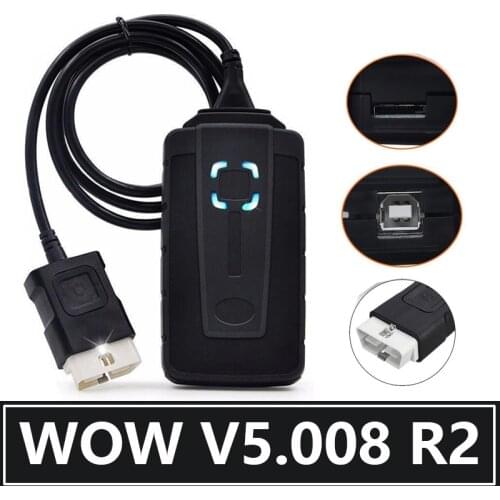 2021 WOW V5.008 R2 Delphis Diagnostic Tool Obd2 Bluetooth compatible Ds150e TCS EU scanner car truck 8pcs cables freeshipping