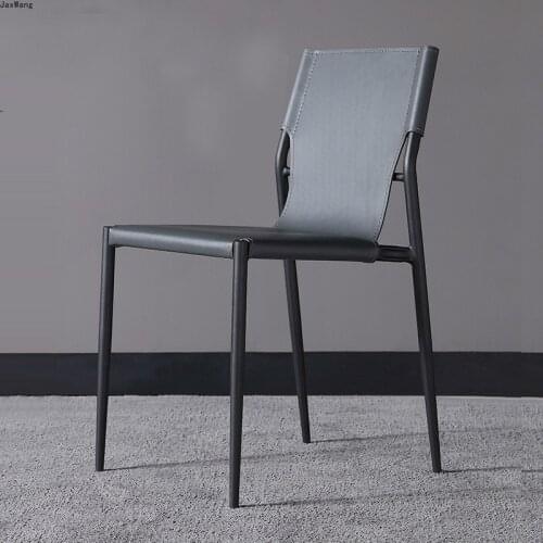 Italian Minimalist Designer Dining Chair Simple Modern Small Apartment Restaurant Leisure Cafe Nordic Luxury Chair Furniture
