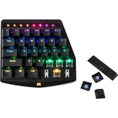 K1 27 Key Gaming Keyboard Bluetooth RGB Single Hand Mechanical Keyboard for PUBG LOL