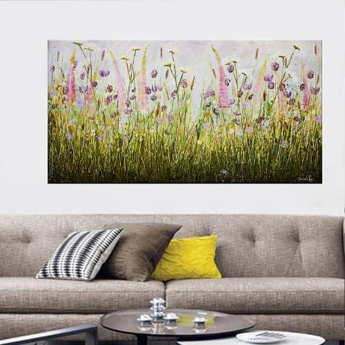 Canvas Print Painting Flower Landscape Retro Poster Modern Home Decoration Hd Print Wall Art Unframed Picture For Living Room