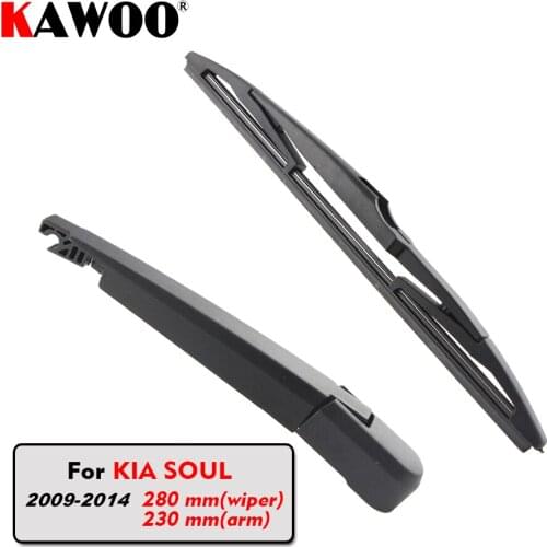 KAWOO Car Rear Wiper Blade Blades Back Window Wipers Arm For KIA SOUL Hatchback (2006-2009) 280mm Auto Windscreen Blade