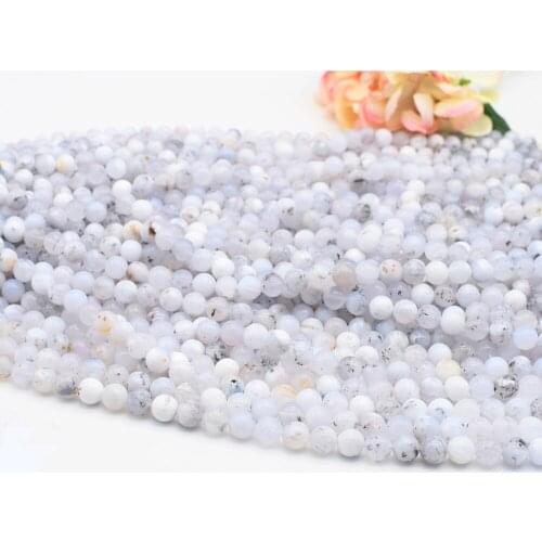 Natural Ocean Chalcedony Round Beads 6mm 8mm 10mm 12mm Gemstone Beads for Jewelry Making