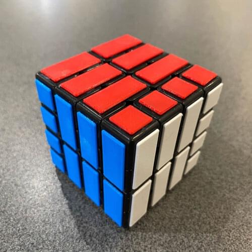 Calvins Evgeniy BiN-Cube-4 Bandaged 4x4x4 Magic Cube Neo Professional Speed Twisty Puzzle Brain Teasers Educational Toys