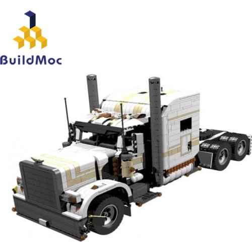 MOC 6138 High-tech Engineering Dump Truck Building Blocks Vehicle Car Bricks Set Educational DIY Toys for Children Boys Gift