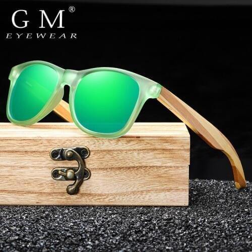 GM Men/Women Fashion Sunglasses Polarized Wood Sunglasses Outdoor Activities Driving Sunglasses With in Box