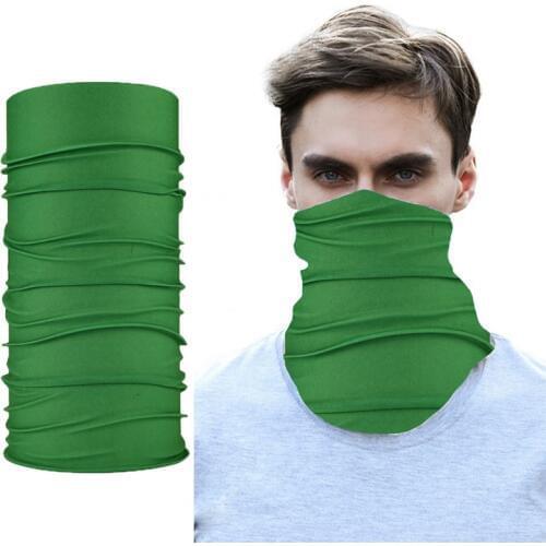 Outdoor Green Neck Gaiter Magic Scarf Neck Warmer Camping Hiking Bike Cycling Motorcycle Head Wrap Bandana Balaclava Headband
