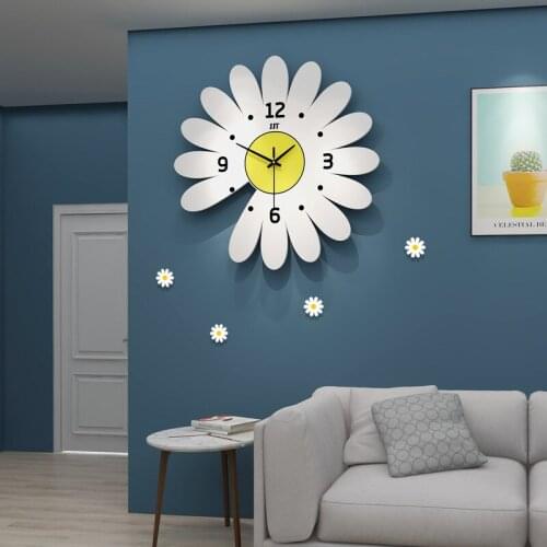 Daisy Wall Clocks Living Room Creative Simple Clock European Home Decoration Personalized Clock