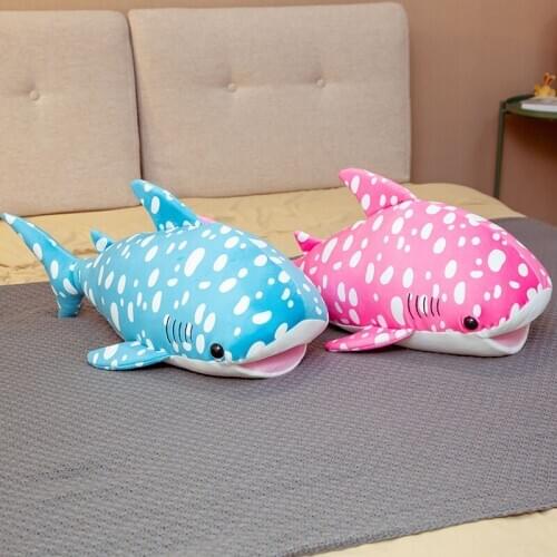 1pcs 50/65/80/95cm Spotted fish Cuddle Pillow cute dolphin plush toy colorful whale sleeping Cuddle Pillow doll children