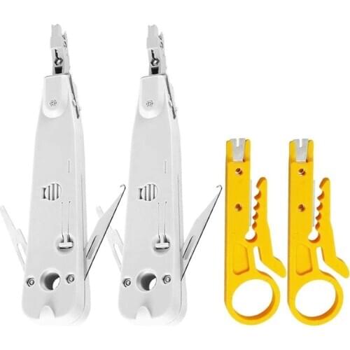 Professional Punch Down Tool IDC RJ45 RJ11 Cat5E Cat6 Network Telecom Phone Cable Socket Impact Terminal Insertion Tools
